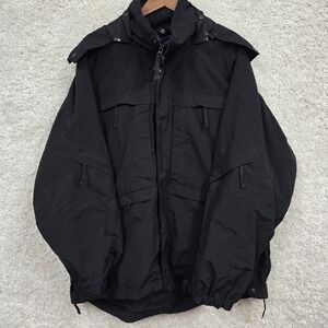 5.11 Tactical Mens Hooded 3-in-1 Shell Parka Black Size XL Tactical Outdoor